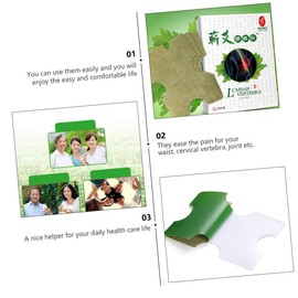 FRCOLOR 2sets Back Patches Wormwood Stickers Hot Moxibustion Pads for Lower Back Joint Easy to Wear Body Warmth 10pcs*2
