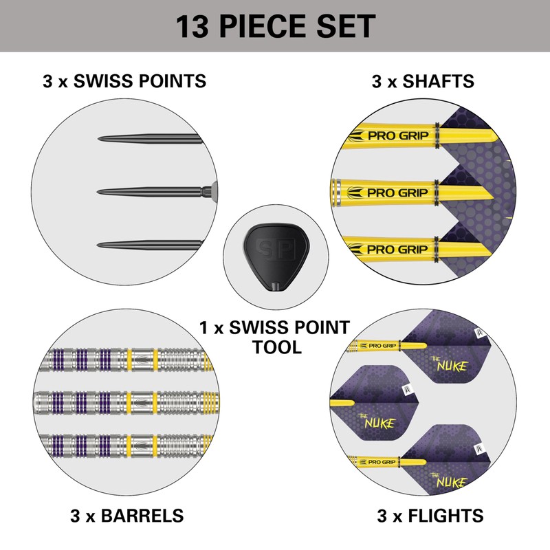 Target Darts Luke Littler Loadout 90% Tungsten Steel Tip Darts