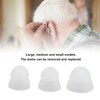 15pcs Hearing Amplifier Eartip 2 Layers Detachable Silicone Hearing Amplifier