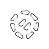 Magik 20-40 Pc D Shape Aluminum Carabiner Clips Spring Camping