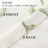 VOGOL Leaves Pattern Valances for Kitchen Window, Elegant Linen Textured