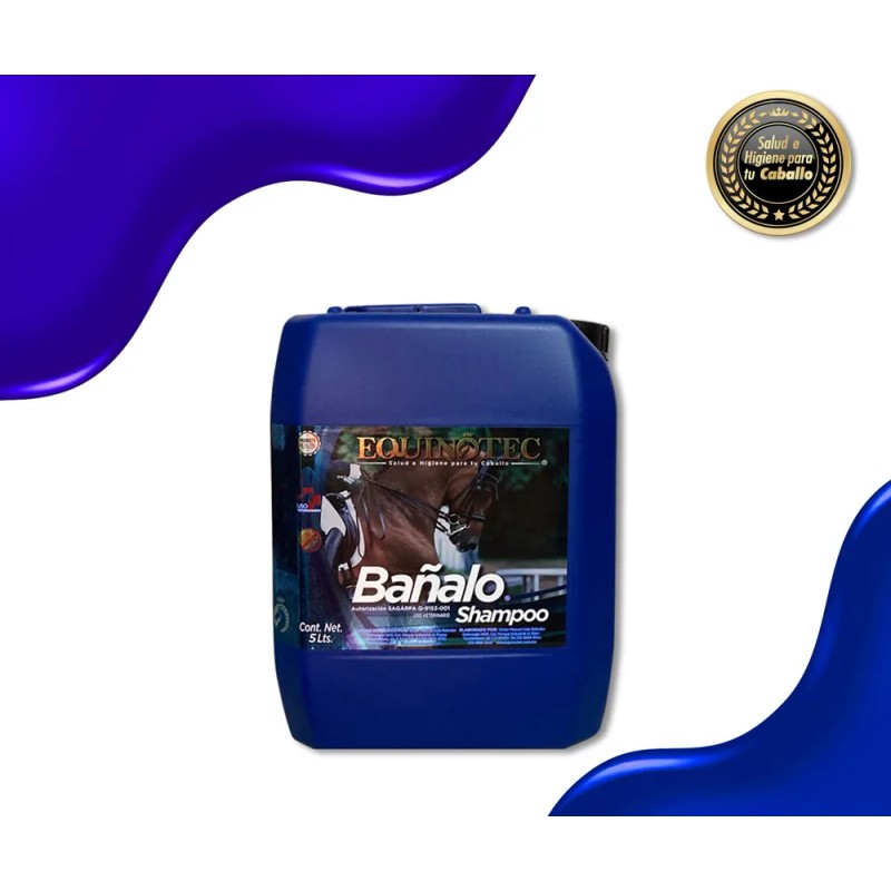 Shampoo Para Caballos Báñalo Todo Color 5lts Equinotec