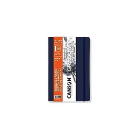 Canson Graduate Book Super Smooth 90gsm Sketchbook Soft Cover 5.5" x 8.5" White 184 Sheets