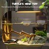 JJMOLLE Turtle Toys for Aquatic Turtle Tank Accessories, Turtle Brush