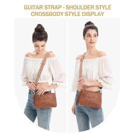 BAVERGE Small Crossbody Bags for Women Trendy, Leather Wristlet Clutch Purse Wallet with Card Slots Mini Shoulder Handbag with 2 Adjustable Straps, Black