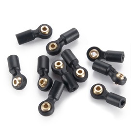 MORLORDY 10Pcs RC Plastic Tied Rod Ends Link Ball Joint Head Kit for 1/24 RC Crawler Car SCX24 Upgrades Accessories, A