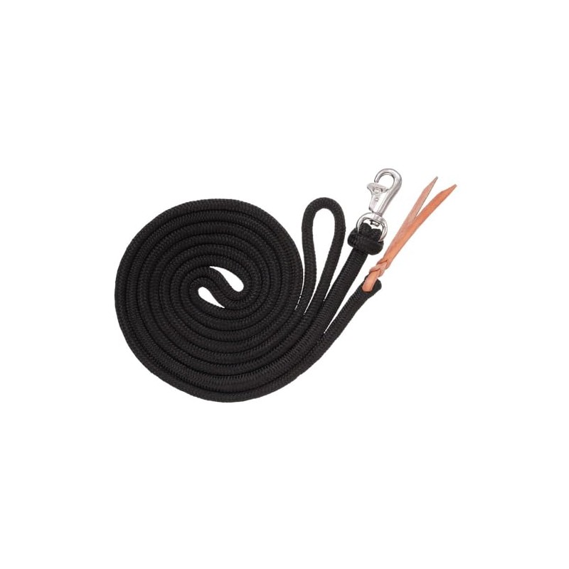 Tough 1 Training Lead with Trigger Bull Snap, Black, 14'