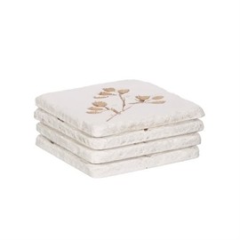 Sass & Belle Flower Imprint Coasters - Set of 4