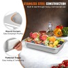6 Pack 20x12x4 Inches Deep Stainless Steel Steam Table Pans