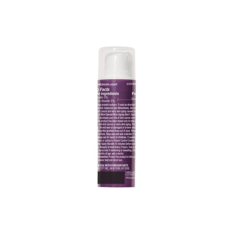Covergirl Advanced Radiance Age Defying Foundation Makeup Medium Light Packaging