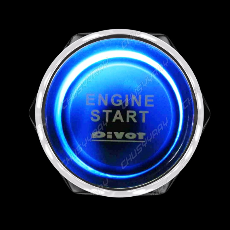 CHUSYYRAY Car Ignition Switch 12V Engine Start Push Button Keyless