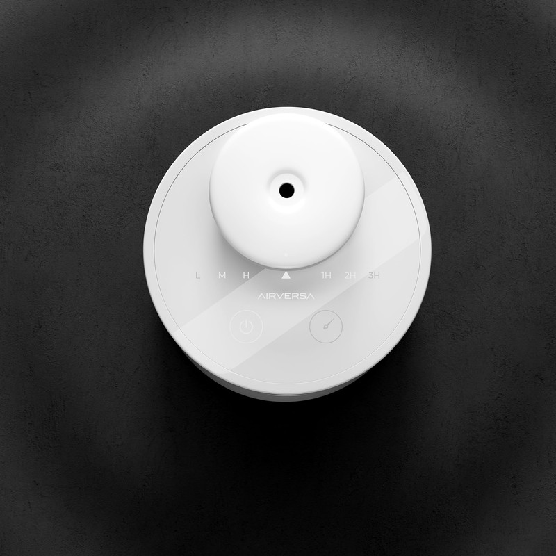 Airversa AN6 Aroma_Diffuser, Polypropylene, LED, White - Portable Waterless Essential
