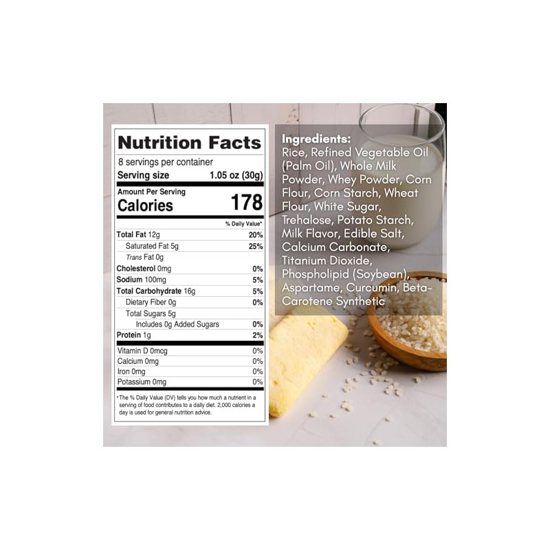 56% MILK CLASSIC Korean Milk Cracker Snacks, Made with Rice