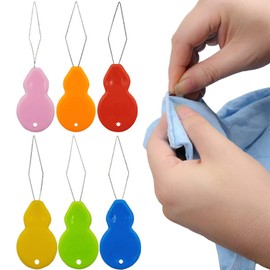 30pcs Needle Threader Gourd Shaped Needle Threader Easy to Insert Hand Sewing Needles, Used for Hand Sewing Cross Stitch Repair Clothing,for Mending Clothes,DIY Crafting & Embroidery(Random Colors)