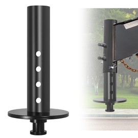 Sidasu 5th Wheel to Gooseneck Adapter,30,000lbs Large Load Capacity Gooseneck Coupler,Ideal for Semi-Tractors and Pickup Trucks with 4" Round Tube,Black Powder Coated Fifth Wheel Adapter