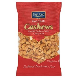 East End Hot Chilli Cashew Nuts 250g - Pack of 2
