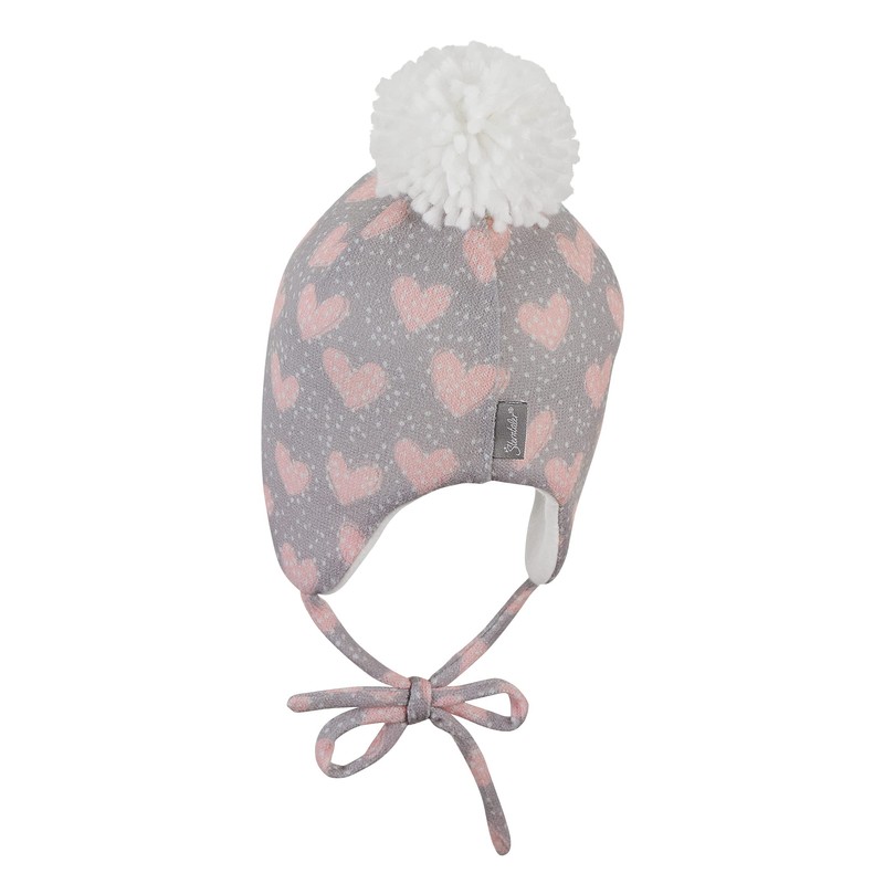 Sterntaler Baby Girl Inca Bomber Hat, Gravel
