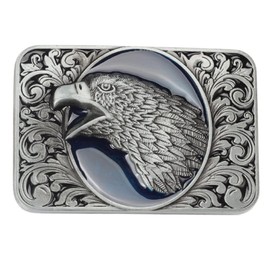 Eagle Belt Buckle for Men, Floral Flower Eagle Belt Buckle, Vintage Filigree Belt Buckle, Norse Viking Hawk Eagle Head Square Belt Buckle, Western Cowboy Belt Buckle, Punk Rock Belt Buckle