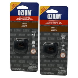 Ozium Membrane Car Vent Clip AC Air Fresheners Car Air Freshener and Car Odor Eliminator (Vanilla, 2 Packs)