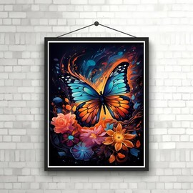 CXYQLC - Kits de pintura de diamantes 5D para adultos, arte de diamantes, mariposa, pintura de diamantes, taladro completo, kit de manualidades para decoración de pared del hogar, regalos de 11.8 x