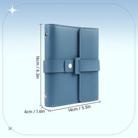 Fangoo Earring Organizer Book Design Earring Holder Travel Jewelry Storage Case Tray Holder, Capable to Hold 42 Pairs (Blue)