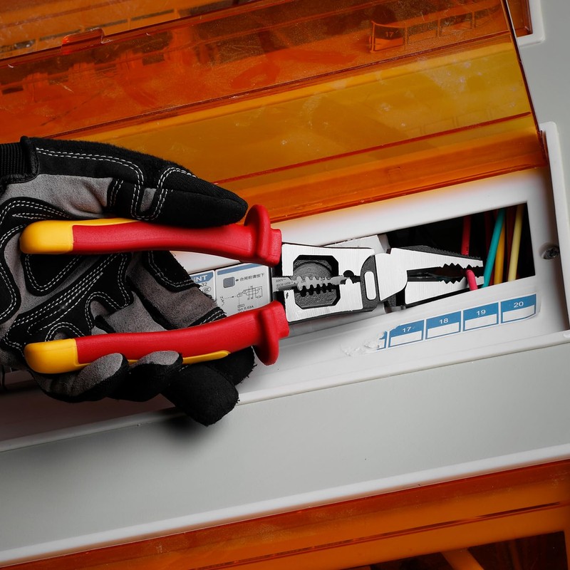 9 Inch 1000V Insulated Linesman Pliers, Multipurpose Insulated Combination Pliers
