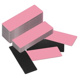 PATIKIL 100Pcs Dry Erase Magnetic Labels, 3" x 1" Reusable Magnets Stickers for Whiteboard, Fridge, Cabinet, Office Locker Shelf, Pink