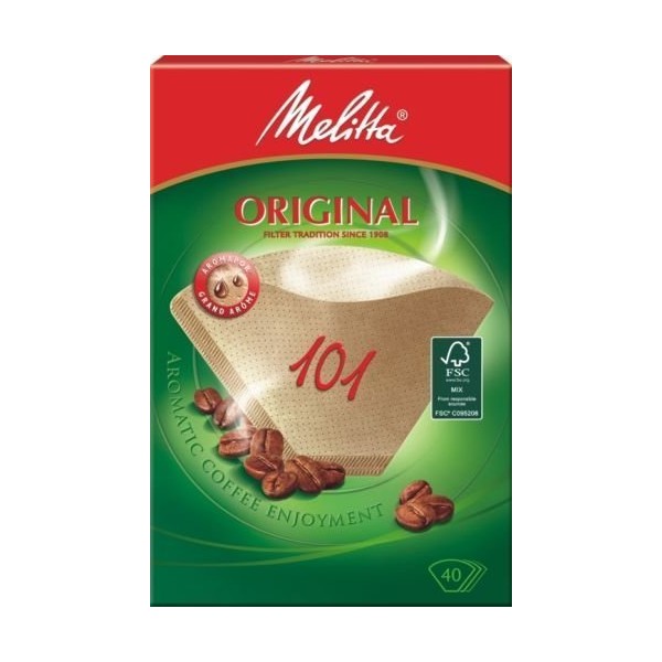 400 x Filter Bags / Coffee Filters "Melitta Original 101" (Natural Brown)