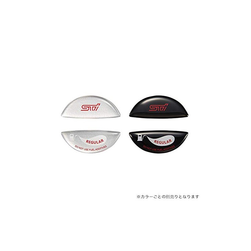 Subaru STSG18100610 STI Fuel Cap Ornament (Regular), Silver