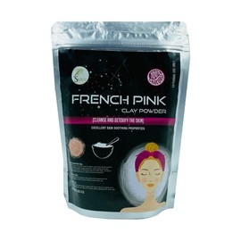 SVATV French Pink Clay Montmorillonite Powder French Pink Clay Moisturising & Rejuvenates Skin Care Powder Natural Face Mask DIY Clay for Men & Women - 227 g