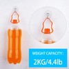 Awpeye 60 Pack Universal Clear PVC Suction Cups with Hooks