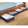 WENKO Underbed Storage Set of 4 Blue/Red