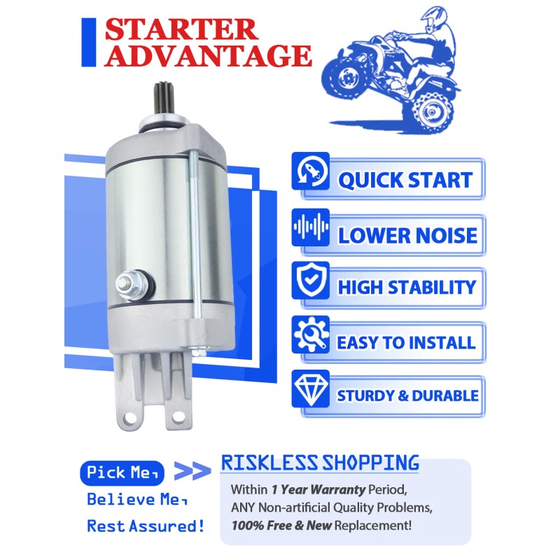motorsupermarkets Starter for Honda TRX650FGA FourTrax Rincon 650 GPScape 2004