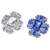 FAIRYGATE Brooch Pins for Women Fashion Blue Crystal Rhinestones Brooches