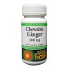 Natural Factors Chewable Ginger 500 mg, 10 Chewable Tablets