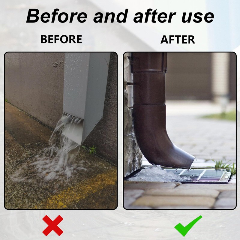 Rain Pipe Flap: Rainwater Collector Rain Sink Box with Plastic