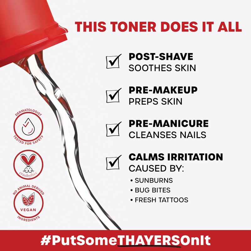 THAYERS Alcohol-Free Witch Hazel Facial Toner with Aloe Vera, Cucumber,