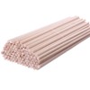 H&S Wooden Sticks Wood Dowel Rods 100pcs 15cm x 4mm