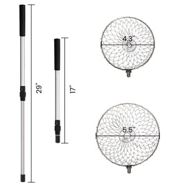 2 Pack Beach Scoop Shovel and Sifter Tool, Sand Sifter for The Beach with Adjustable Handle, Multifunctional Sea Shell Sifting Shovels Shell Scooper for Picking Up Shells, Litter