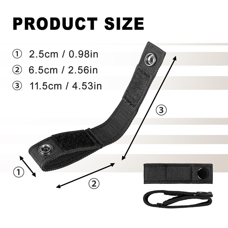 Handcuff Strap, Tactical Handcuff Holder, Nylon Duty Belt Keepers, Adjustable