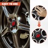 4pcs 2.44 inch Wheel Center Cap Covers with Same Pattern