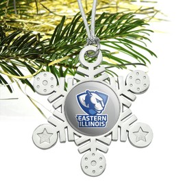 GRAPHICS & MORE Eastern Illinois University Secondary Metal Snowflake Christmas Tree Holiday Ornament