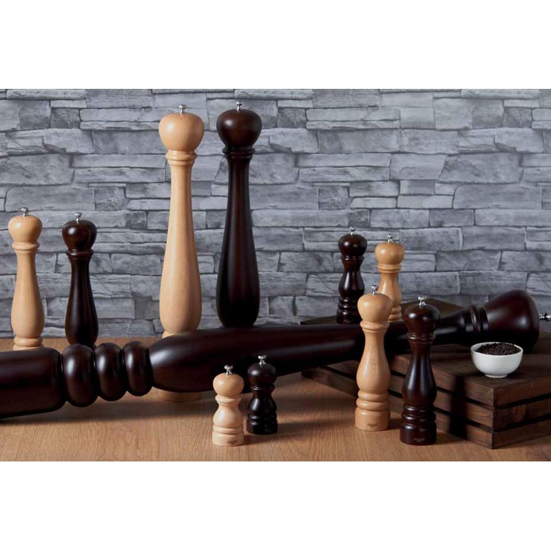 Bisetti Roma Natural Beechwood Pepper Mill With Adjustable Grinder, 42