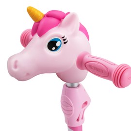 victob Unicorn Head Scooter Accessories for Kids - Micro Kickboard Accessories - Suit for T-Bar Handle Scooter/Bike/Bicycle - Great Gift for Girls