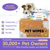 PetsWorld Pet Wipes for Dogs & Cats, 600 Count| Unscented,