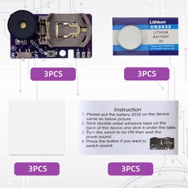 Cricket Noise Maker Prank, 3PCS Cricket Sound Prank, Annoying Noise Machine with 7 High Frequency Sounds for Party, Home, School, Office