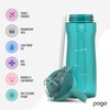 Pogo BPA-Free Tritan Plastic Water Bottle with Soft Straw Lid,