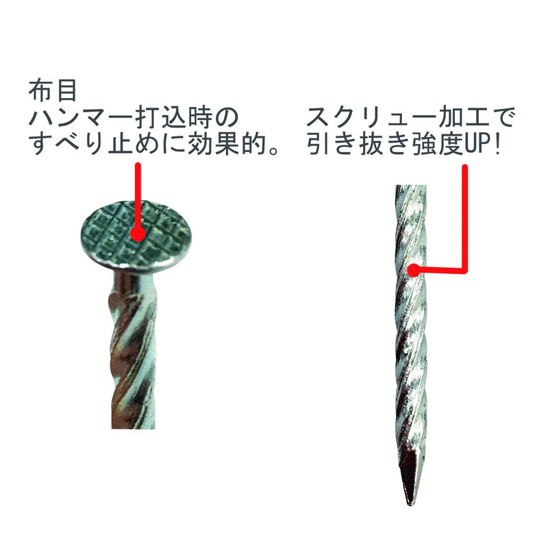 Daido Hunt 46807 Universe Screw Nails, Flat Head, 17.6 oz