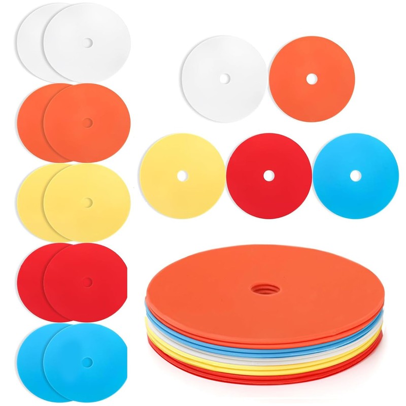 Mumoo Bear 10Pack Spot Markers Flat Disc Markers Poly Vinyl