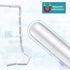 PTFE Magnetic Stirrer Mixer Stirring Rod with Ring Shape White